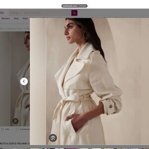 NWT - Banana Republic Silvia Trench Coat in full length